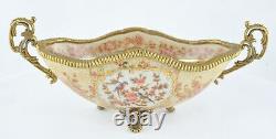 Art Deco Style Bowl Soapdish Flower Art Nouveau Style Porcelain Porcelain