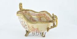 Art Deco Style Bowl Soapdish Flower Art Nouveau Style Porcelain Porcelain