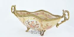 Art Deco Style Bowl Soapdish Flower Art Nouveau Style Porcelain Porcelain