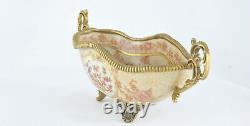 Art Deco Style Bowl Soapdish Flower Art Nouveau Style Porcelain Porcelain