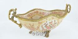 Art Deco Style Bowl Soapdish Flower Art Nouveau Style Porcelain Porcelain