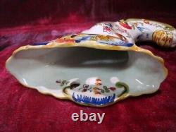 Art Deco Style Flowergirl Vase Basin Flower Art Nouveau Style Porcelain Enamels