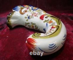 Art Deco Style Flowergirl Vase Basin Flower Art Nouveau Style Porcelain Enamels