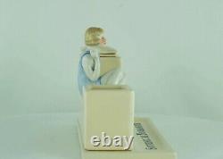 Art Deco Style Inkwell Writing case Figurine Bathing Beauty Trouville Art Nouvea