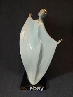 Art Deco Style Porcelain Lady in Gown by Tengra in Spain