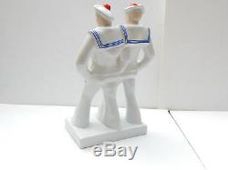 Art Deco Two Sailors Porcelain Navy Marine Gentleman