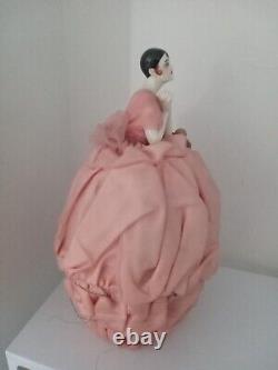 Art Deco Very Rare Half Doll Fine Porcelain Figurine Lamp
