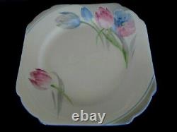 Art Deco / Vintage China Tea Set Trio. Shelley Eve. Tulips. 12326. C1934. British. VGC