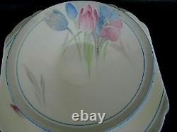 Art Deco / Vintage China Tea Set Trio. Shelley Eve. Tulips. 12326. C1934. British. VGC