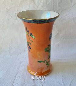 Art Deco Vintage & Collectable Carlton Ware Parrot Pattern Lustre Vase c1929