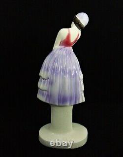 Art Deco c. 1920 German Actress Porcelain Figure Statuette. Marked