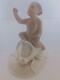 Art Deco Pirkenhammer Porcelain Figurine Baby Riding On Beetle