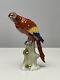 Art Deco Porcelain Figurine Parrots Bird Sitzendorf German Porcelain