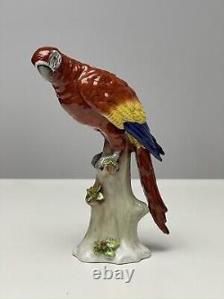 Art Deco porcelain Figurine Parrots Bird Sitzendorf German Porcelain