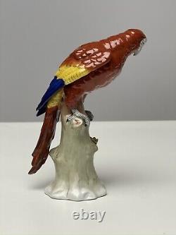 Art Deco porcelain Figurine Parrots Bird Sitzendorf German Porcelain