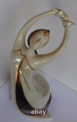 Art Deco porcelain figurine Hand-paintedSpain Galos