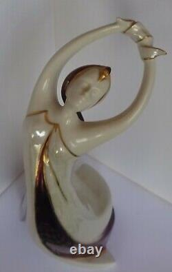 Art Deco porcelain figurine Hand-paintedSpain Galos Free International Shipping