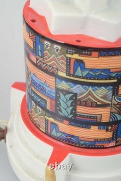 Art Deco porcelain scent lamp with geometric form. Ca. 1930s, Germany