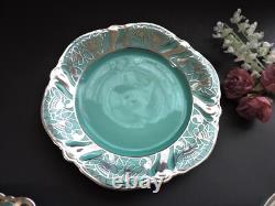 Art Deco silver overlay Cup, saucer and plate Rosenthal Bavaria Germany