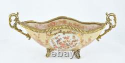 Art Nouveau Style Bowl Soapdish Flower Art Deco Style Porcelain Porcelain