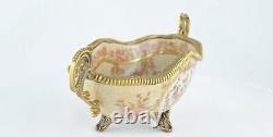 Art Nouveau Style Bowl Soapdish Flower Art Deco Style Porcelain Porcelain