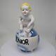 Art Nouveau Style Box Jewelry Figurine Figurine Baby Art Deco Style Porcelain