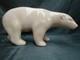 Art Nouveau Style Statue Figurine Bear Wildlife Art Deco Style Porcelain Crackle