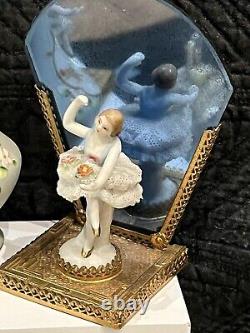 Art deco JAPAN DRESDEN STYLE PORCELAIN Ballerina Bookends German Dresden Lot