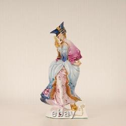 Art deco porcelain figurine Italian ceramic Commedia dell'arte figure