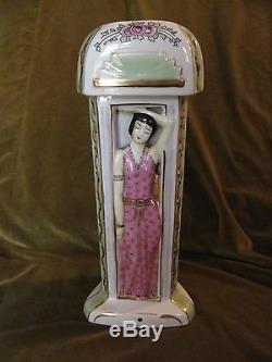 Art deco porcelain perfume lamp LIMOGES DUCHAUSSY Colonial exhibition 1931