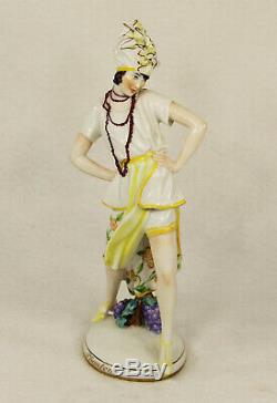 Augarten Austria Vienna Art Deco Porcelain Figurine Phantom Tilly Losch No. 1607