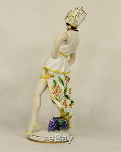 Augarten Austria Vienna Art Deco Porcelain Figurine Phantom Tilly Losch No. 1607