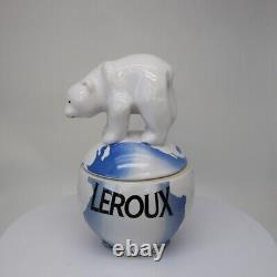 Bear Animal Jewelry Box Leroux Art Deco Style Art Nouveau Porcelain