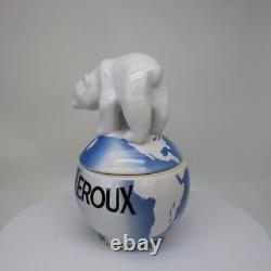 Bear Animal Jewelry Box Leroux Art Deco Style Art Nouveau Porcelain