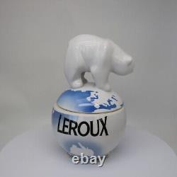 Bear Animal Jewelry Box Leroux Art Deco Style Art Nouveau Porcelain