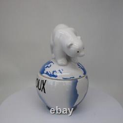 Bear Animal Jewelry Box Leroux Art Deco Style Art Nouveau Porcelain