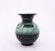 Beautiful Green & Black Porcelain Vase Ilse Claesson Art Deco Rörstrand