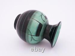 Beautiful Green & Black Porcelain Vase Ilse Claesson Art Deco Rörstrand