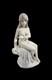 Beautiful Woman Porcelain Figure Bird Art Nouveau Vintage Art Deco Risque Nude