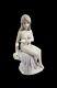 Beautiful Woman Porcelain Figure Bird Art Nouveau Vintage Art Deco Risque Nude
