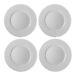 Bernardaud Ecume White Set Of 4 Dinner Plates #0733-20249 Brand New Save$$ F/sh