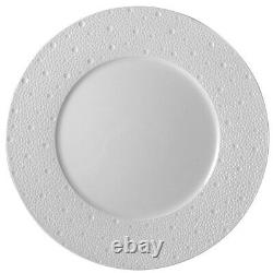 Bernardaud Ecume White Set Of 4 Dinner Plates #0733-20249 Brand New Save$$ F/sh