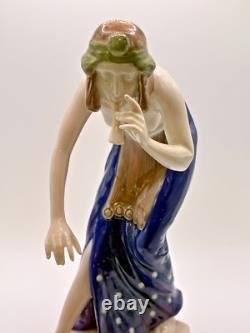 Berthold Boehs for Rosenthal Snake Charmer Porcelain Figurine Art Deco RARE