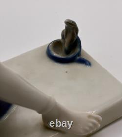 Berthold Boehs for Rosenthal Snake Charmer Porcelain Figurine Art Deco RARE