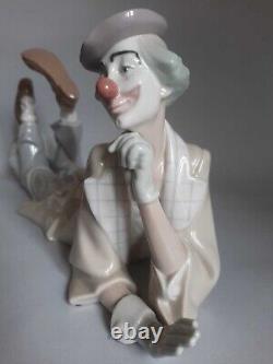 Big Vintage Porcelain Figurine Statue Clown Circus Figure Lladro Decorative