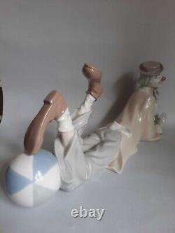 Big Vintage Porcelain Figurine Statue Clown Circus Figure Lladro Decorative