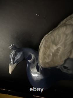 Bing & Grondahl B&G Porcelain Figurine Peacock 1628 Denmark Dahl Jensen Broken