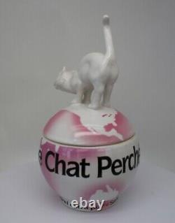 Boite Bijoux Figurine Poudrier Chat Animalier Le Chat Perche Style Art Deco Styl