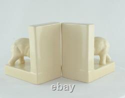 Bookends Figurine Elephants Wildlife Art Deco Style Art Nouveau Style Porcelain Bookends Figurine Elephants Wildlife Art Deco Style Art Nouveau Style Porcelain