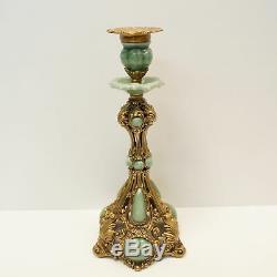 Bougeoir Style Art Deco Style Art Nouveau Porcelaine Bronze Ceramique